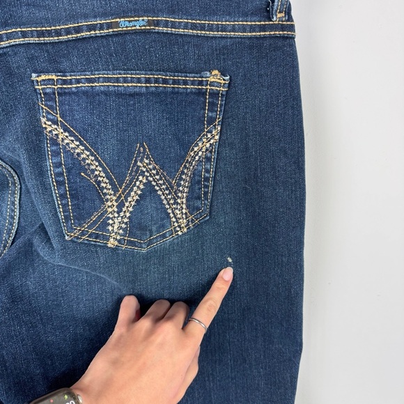 Wrangler Straight Leg Denim Western Rodeo Jeans - Picture 4 of 5
